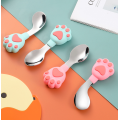 Silicone Baby Fork Spoon Set с корпусом переноски