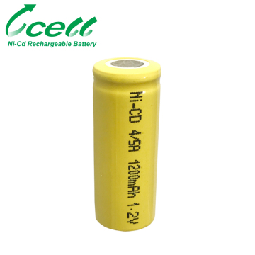 1.2V Ni-Cd 4/5A 1200mAh Rechargeable Ni-Cd Battery Cell