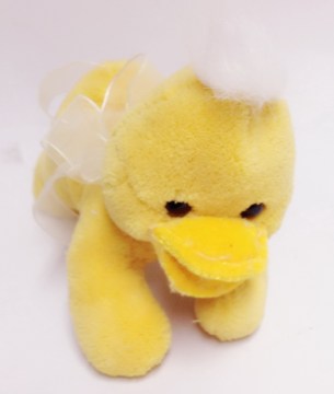 Yellow duck pet toy