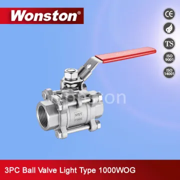 Manual Handle-Operate 3PC Ball Valve with Lock