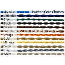 Twisted Cable Cotton Braided Electrical Wire fabric cable sleeving