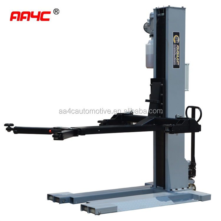 hydraulic mobile single post car lift Electrical released AASP-YY2.5E