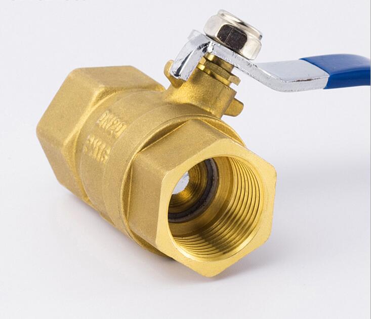 female thread manual brass ball valve, light weight thickening brass ball valve DN15