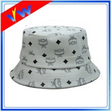 Custom Leather Floral Bucket Cap