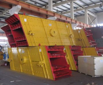 Best quality direct discharging vibrating screen for sale