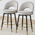 Luxury Leather Bar Stools for Home and Hotel