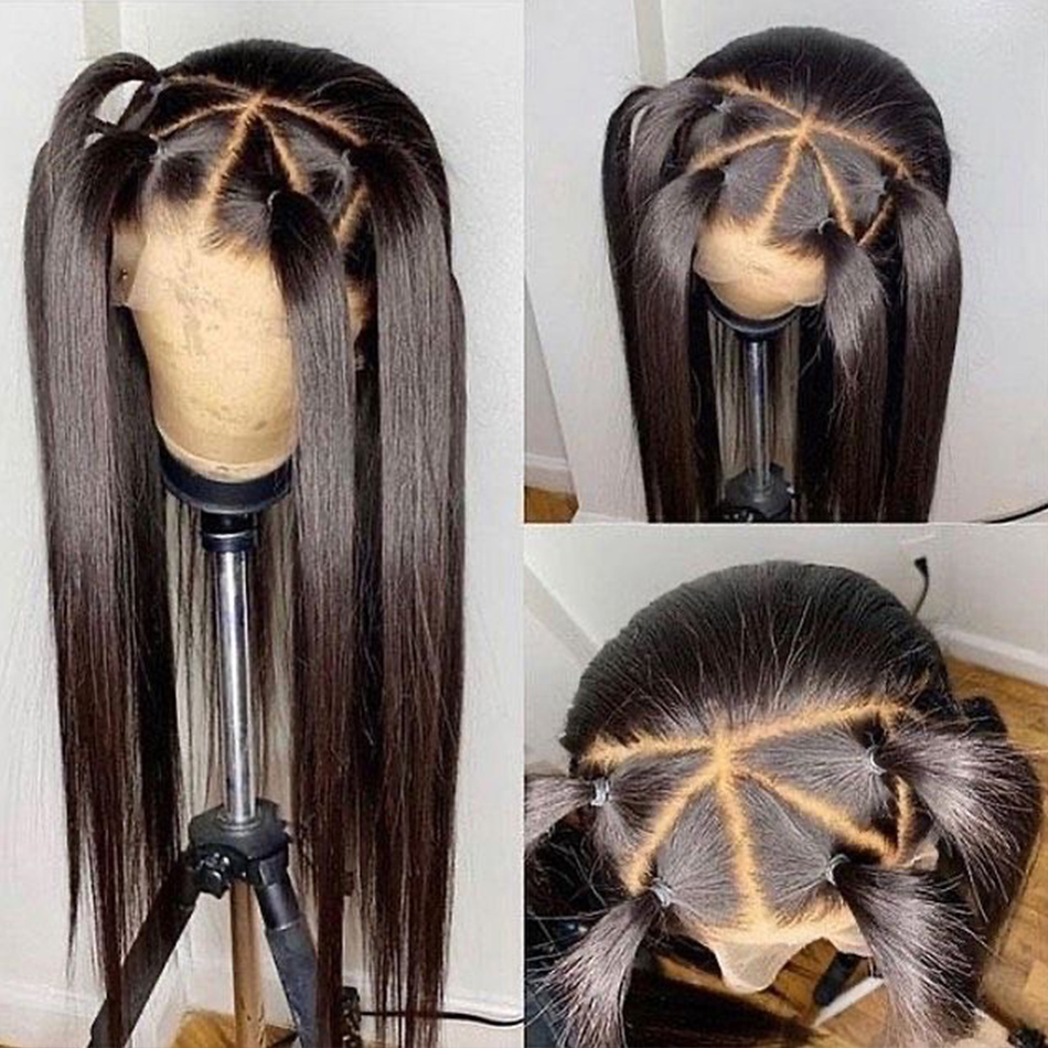 Wholesale Brazilian Virgin 4x4 5x5 6x6 HD Lace Closure Frontal Wig Glueless Straight Raw Human Hair HD Lace Wigs