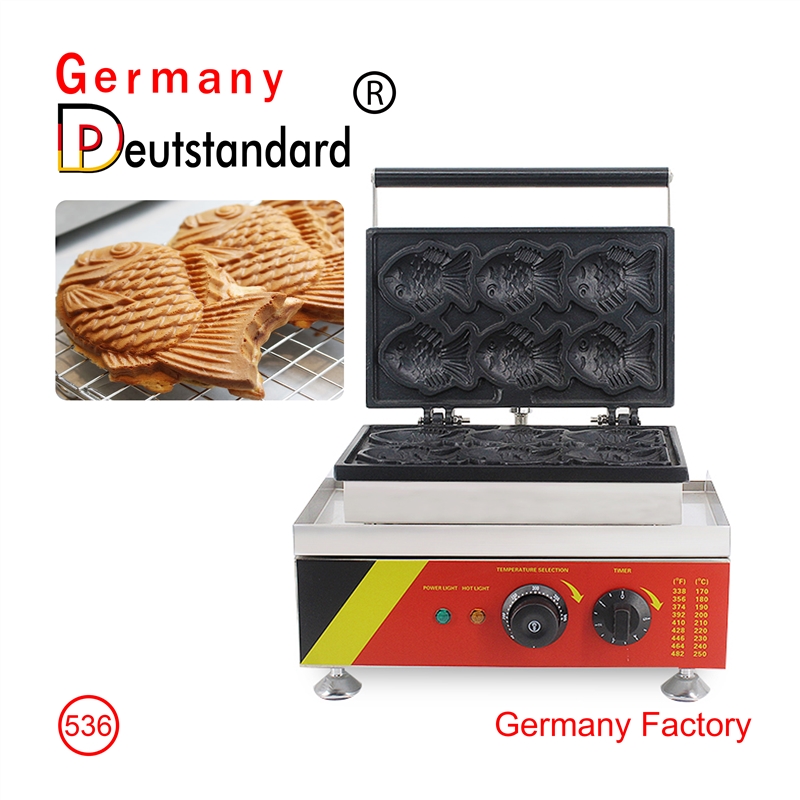 Fischform-Waffelmaschine mit Edelstahl