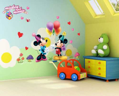 Ay602 Cartoon Mouse Decoration Waterproof PVC Wall Sticker