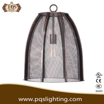 Industrial wire netting metal ceiling light