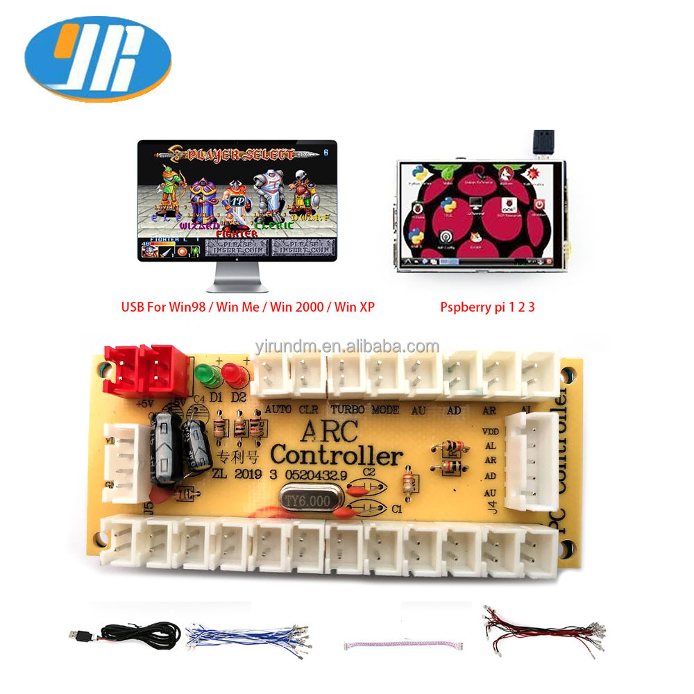 High Quality USB Zero Delay Encoder Board PC Joystick Control for DIY Arcade Game Console Coin Pusher Amusement Game Centers