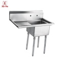 Bacia de compartimento de tigela única com o Drainboard