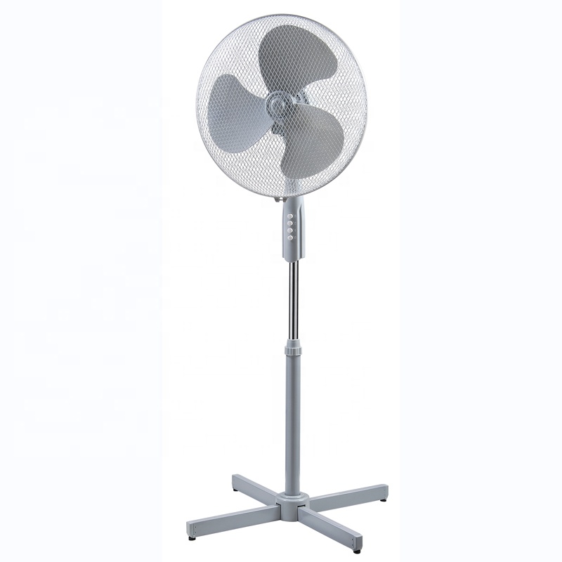 16" Stand Fan with Pedestal Base Height Adjustable Pedestal Fan Free Standing Fan with 90-Degree Oscillating and 3-Speed Setting