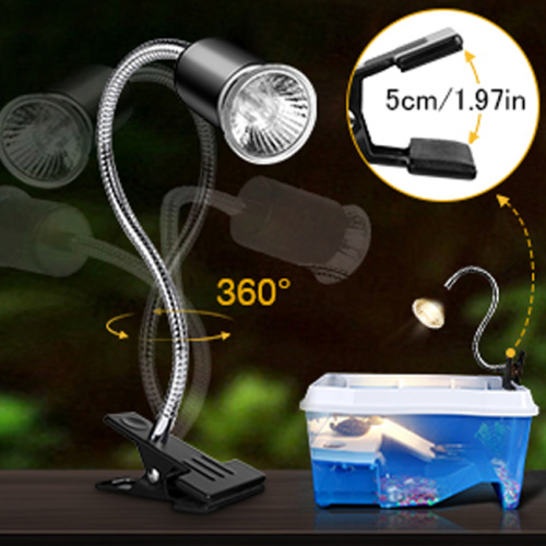 Timed UVA UVB Reptile Light with 360° Hose