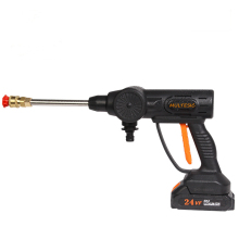 Cordless high pressure car washer gun