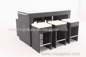 Outdoor Furniture Rattan Bar Set 