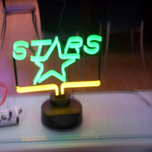 Neon Star Sculpture Table Lighting Sign