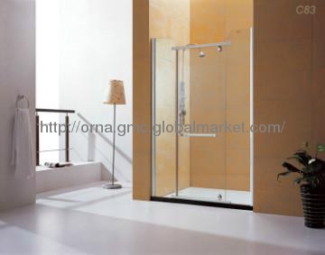 Framing pivot shower door
