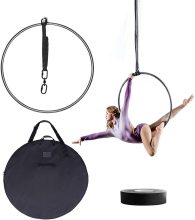 Wholesale Hollow Steel Aerial Lyra Hoop Acrobatics Circle Stainless steel Aerial Yoga Pole Dance Aerial Hoop One Or Two Point