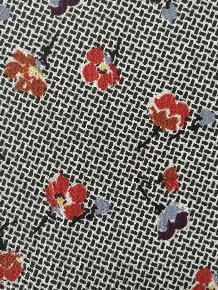 Tissu d&#39;impression en mousseline avec des bulles de polyester