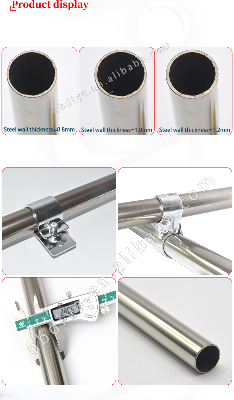 DY-P348 Stainless Steel pipe for Industrial Diameter 28mm Tube Workshop