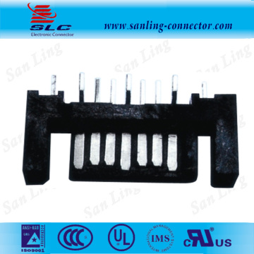 7Pin B Type straight dip SATA to firewire cable connector