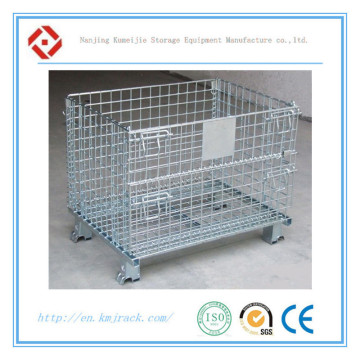 Collapsible Warehouse Steel Storage Wire Mesh Cargo Container