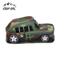 Car shape camouflage pattern polyester fabric large capacity pen bag for children