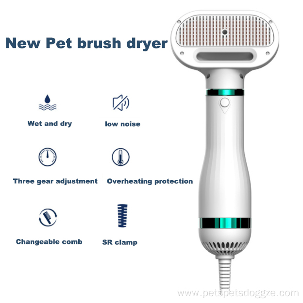 pet hair dryer 2 in1 cats brush dryer