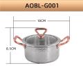 Small three-layer steel stockpot