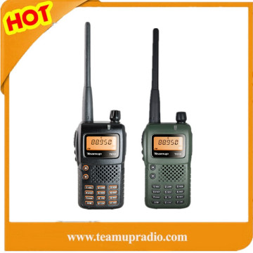 Cheap 5W Handheld walkie talkie uhf/vhf Teamup T610 Long Distance Woki Toki 5KM