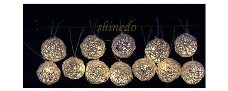 10 LED Rattan Ball Solar String Light (SD-SSL011)