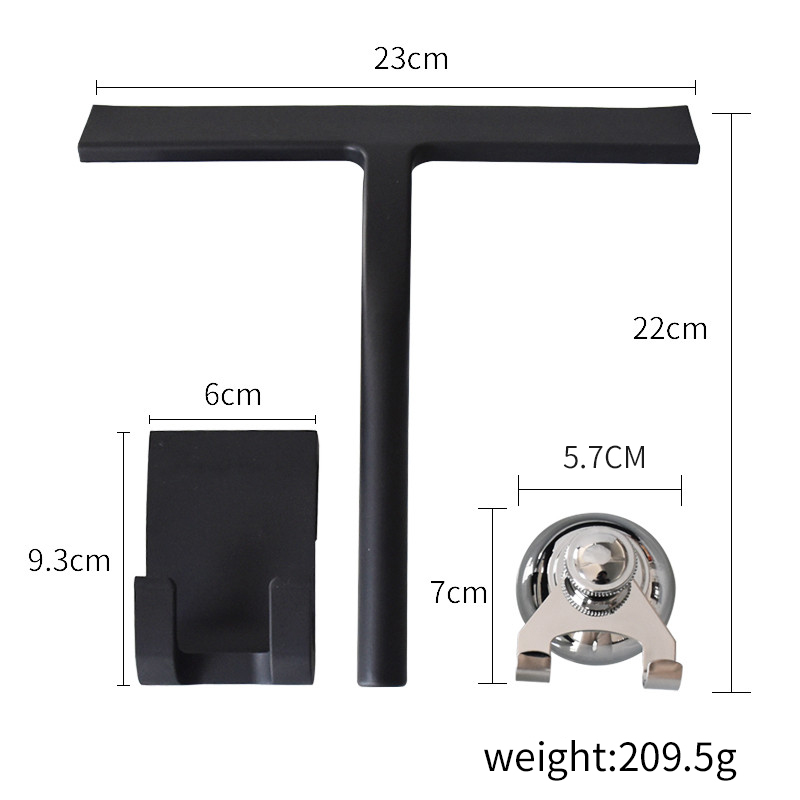 Rasador de goma de silicona solf de 9 pulgadas Juego de 3 con gancho de silicona y copa de succión de acero inoxidable JPG 9 Inch Solf Silicone Rubber Scraper Set Of 3 With Silicone Hook And Stainless Steel Suction Cup Hook Jpg