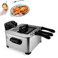 Friggitrice profonda elettrica smalto non stick