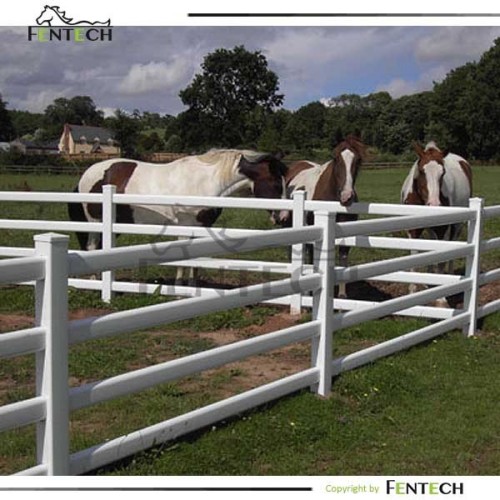 FENTECH Black And White Horse Fence Paddock Ranch Fence