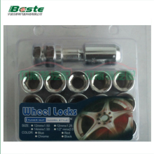 16+1 Set Inner 6 Sections Open End M12x1.25 Chrome Wheel Nuts