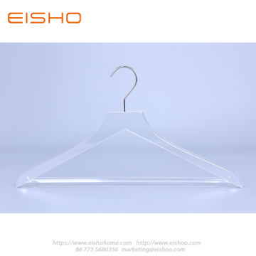 Transparent Acrylic Suits Hanger With Bar