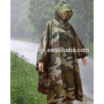 Waterproof Army Military Poncho Raincoat