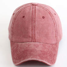 Custom distressed denim embroidered dad hat