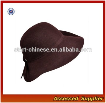 XJ0903/Ladies wide brim wool felt hat / wide brim lady's hat