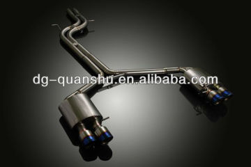Titanium catback exhaust systems for AUDI A7 3.0