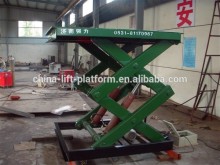 Scissor Design and Double Cylinder Hydraulic Lift Type alignment scissor lift