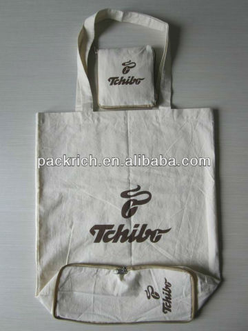 natural foldable cotton bag