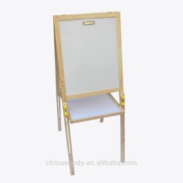 Kids wooden easel with double face