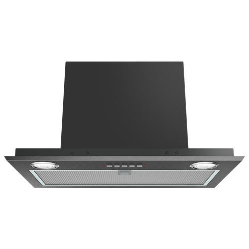 Rangehood integrato in acciaio inossidabile scuro da 52 cm