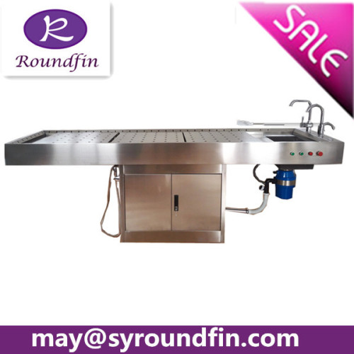 High quality 304 stainless steel electric elevating table dissecting table autopsy table