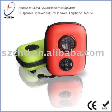 mini digital speaker case./multimedia mini speaker box for iphon ipod