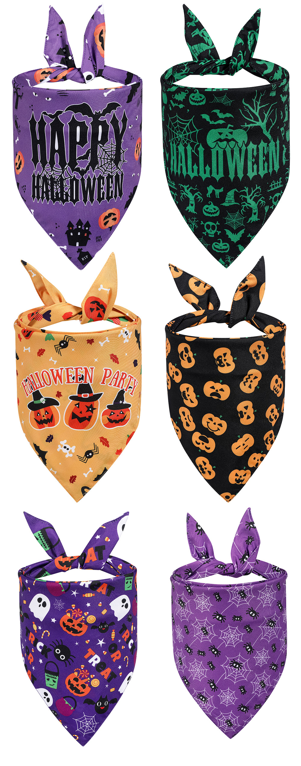 Spot Pet Scarf Dog Saliva Towel Pet Triangle Scarf Halloween Pet Saliva Towel Wholesale