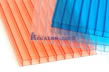 UV coated Plastic Twin Wall Polycarbonate Sheet