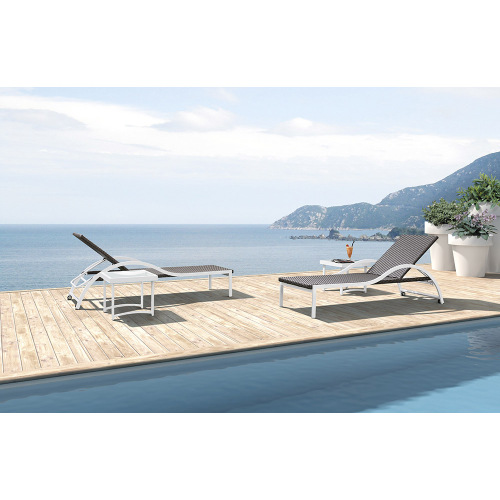 Lounger Sun Sun ita pẹlu Aluminium Alumọni